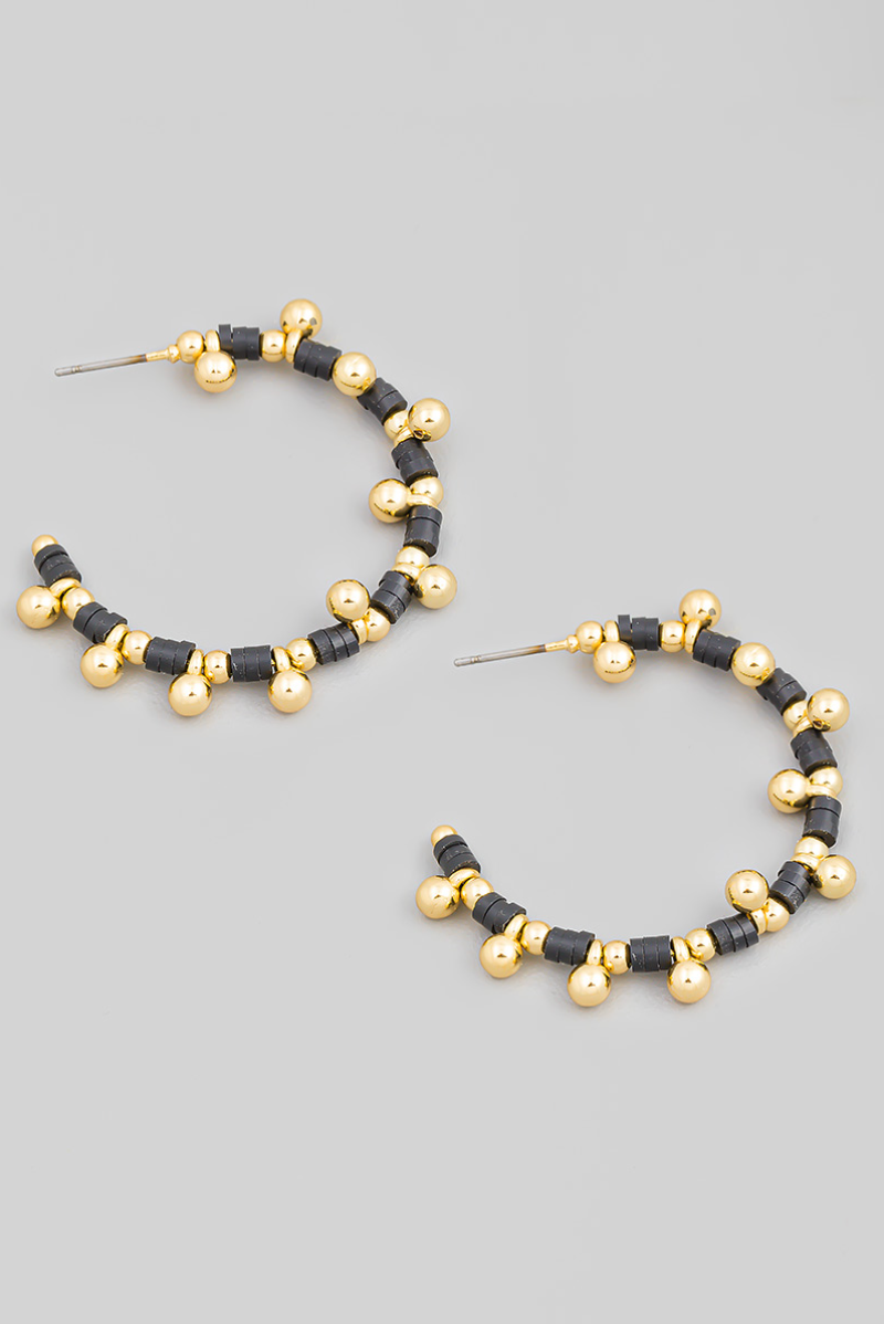 Rerva Beaded Hoop Earring