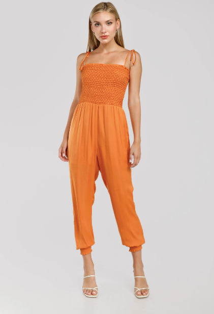 Rhodes Smocked Bodice Jumpsuit