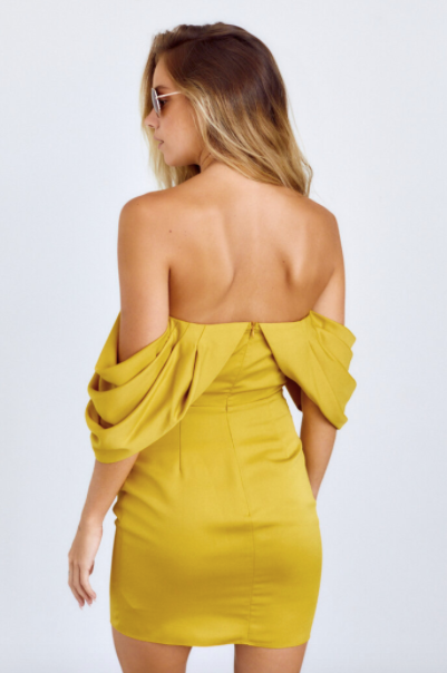 Rami Draped Off The Shoulder Dress