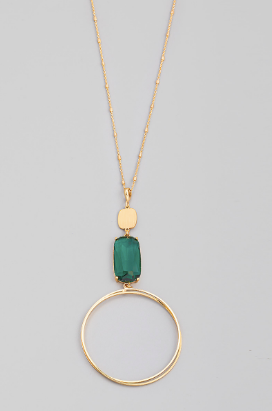 Gisselle Crystal Pendant Necklace