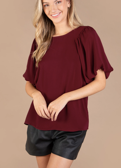 Perkins Puff Sleeve Blouse