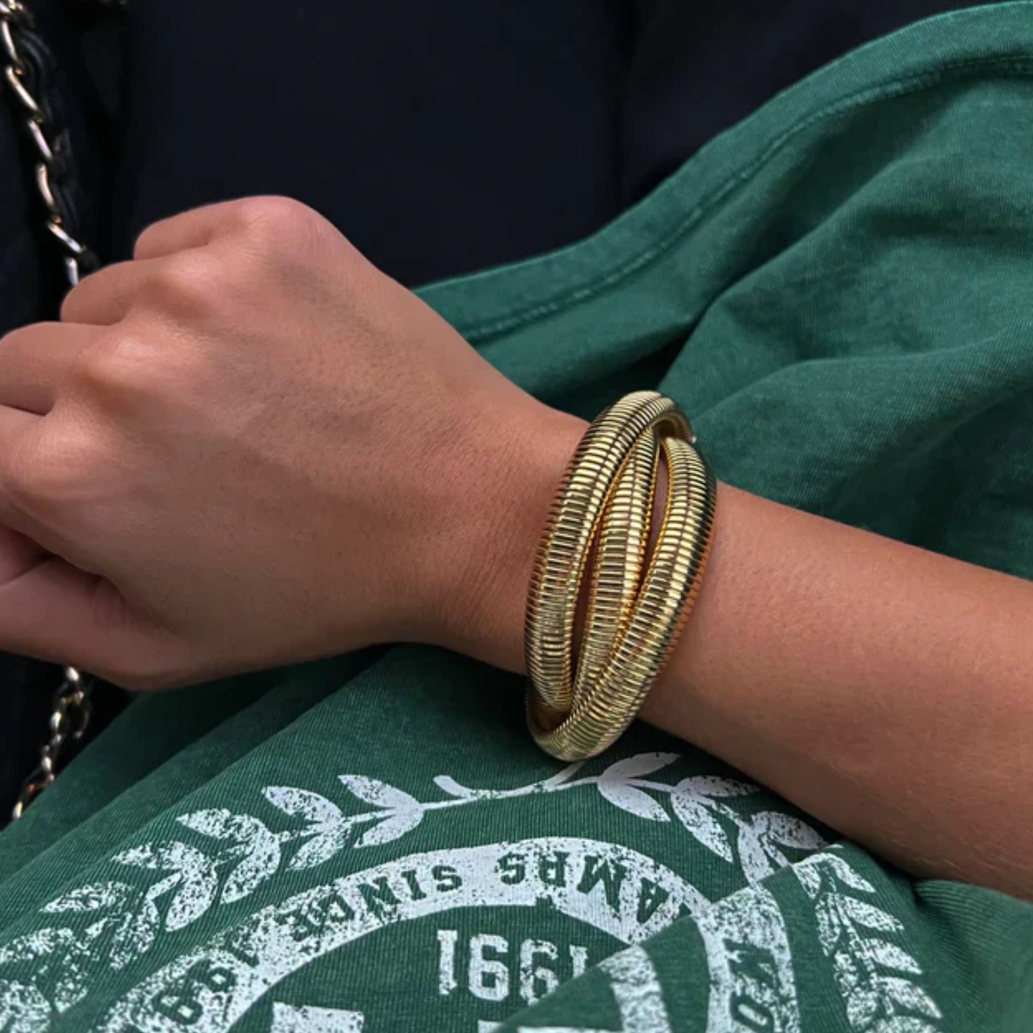 Triple Gold Emma Bracelet