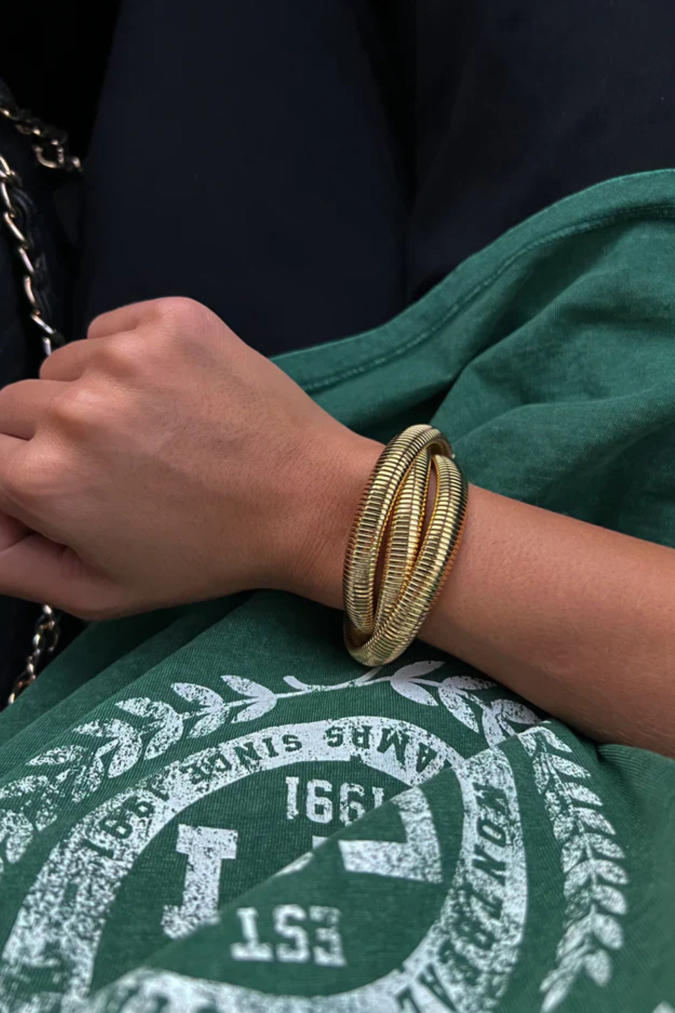 Triple Gold Emma Bracelet