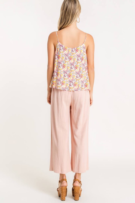 Beverly Pleated Detail Floral Tank