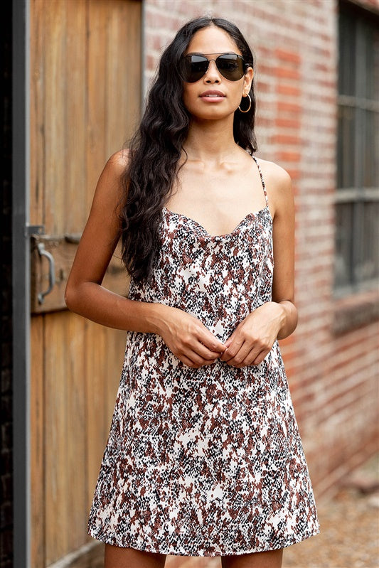 Lockett Printed Slip Dress