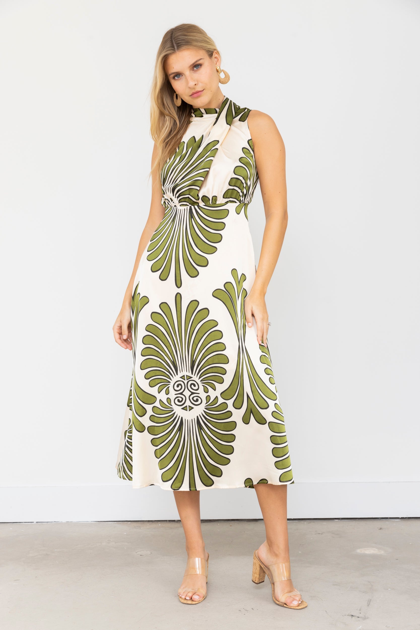 Colin Sleeveless Midi Dress