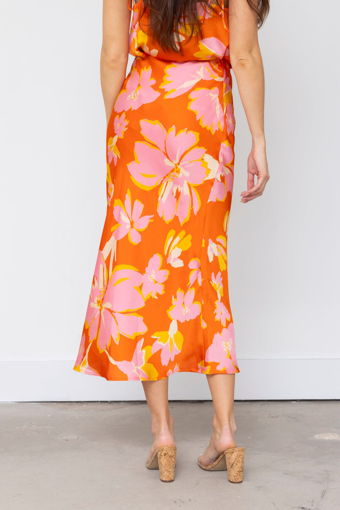 SALE - Celine Floral Midi Skirt
