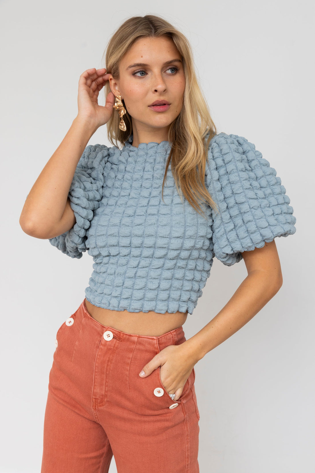 SALE - Oliver Balloon Sleeve Top