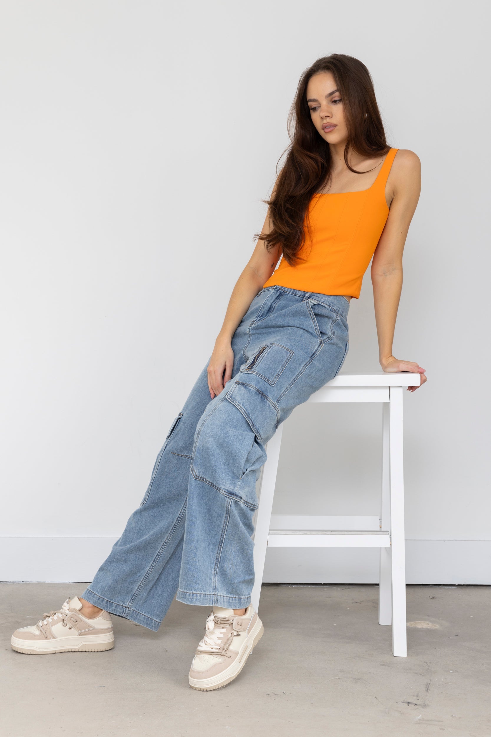 SALE - Patrick Denim Cargo Pants