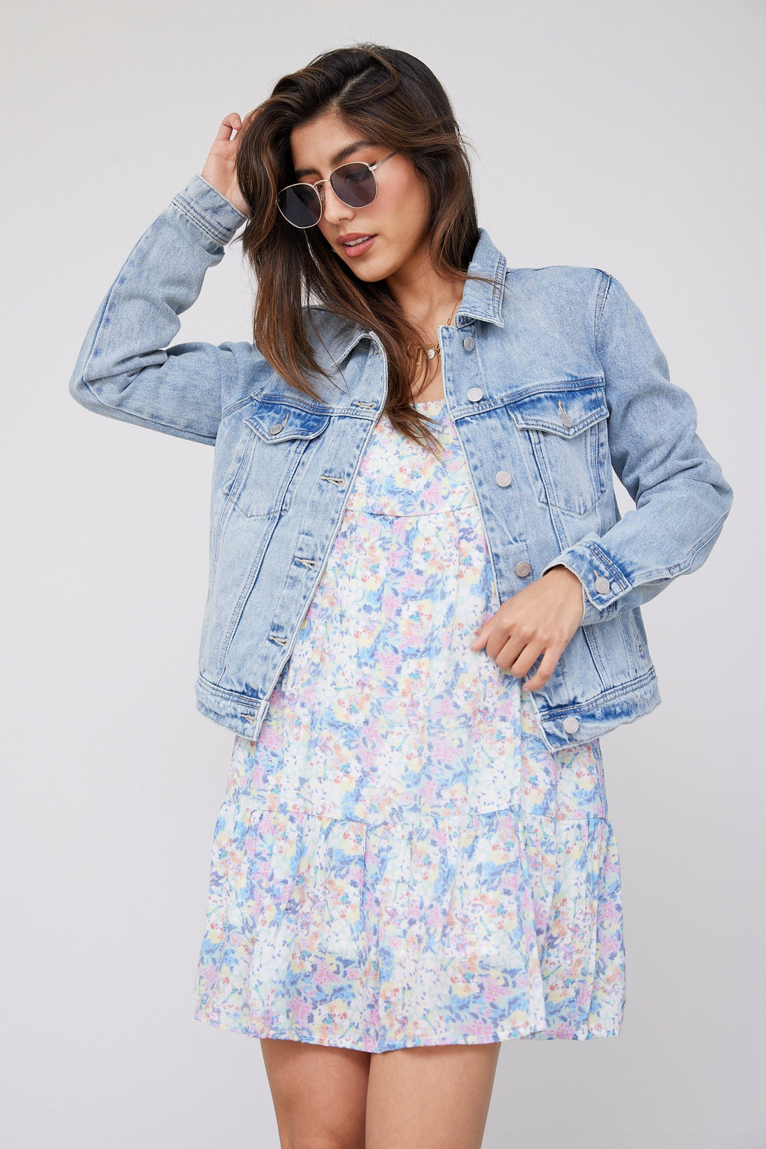 SALE - Gwen Mid Length Classic Denim Jacket