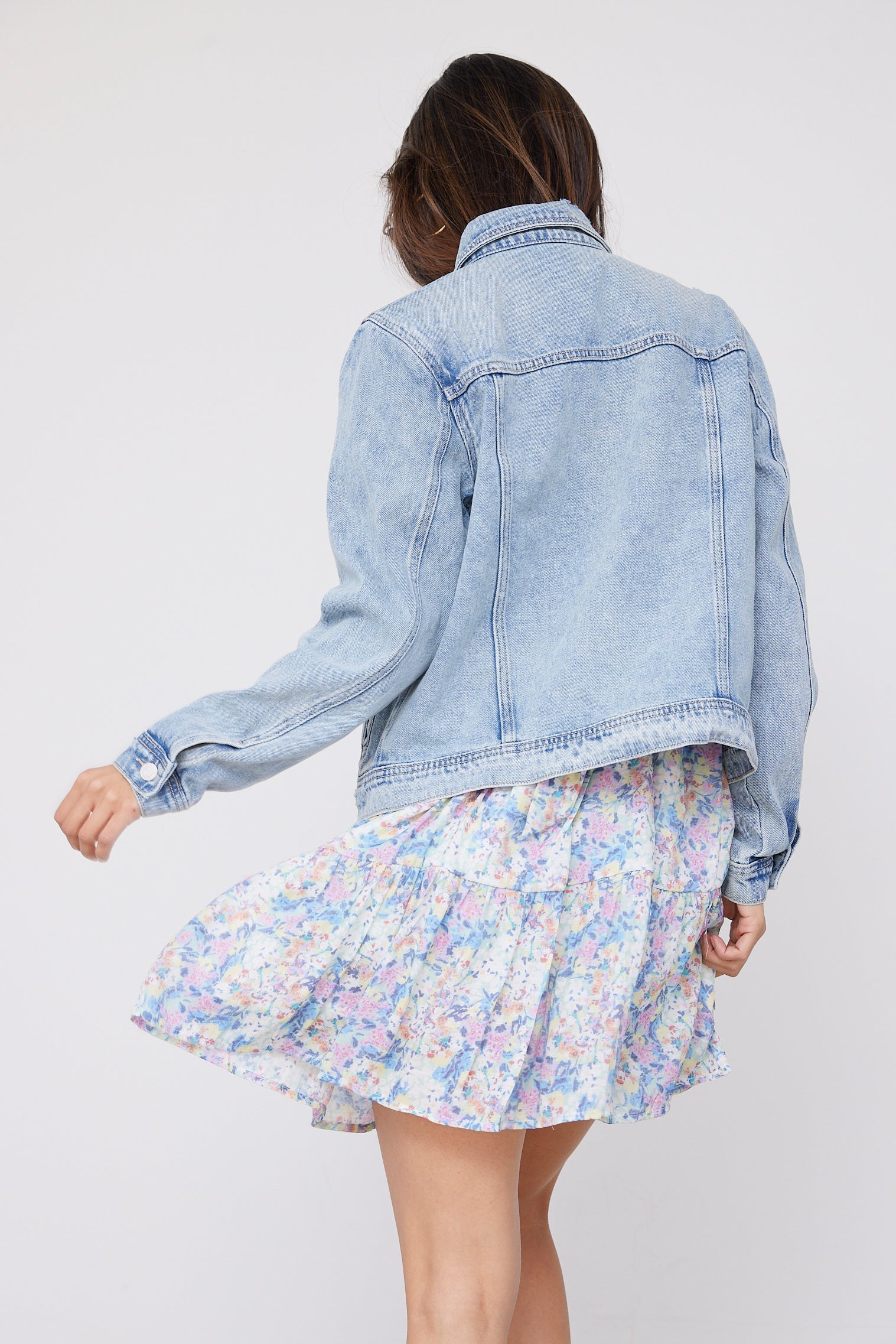 SALE - Gwen Mid Length Classic Denim Jacket