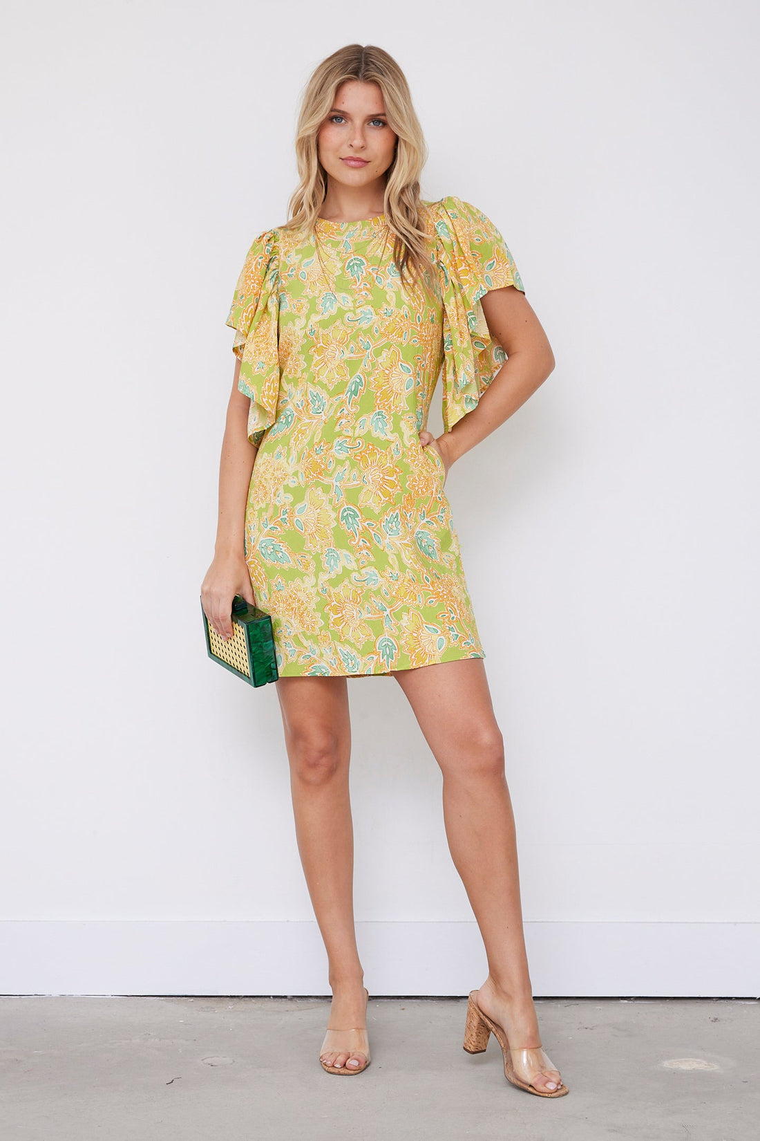 SALE - Keaten Ruffle Detail Mini Dress