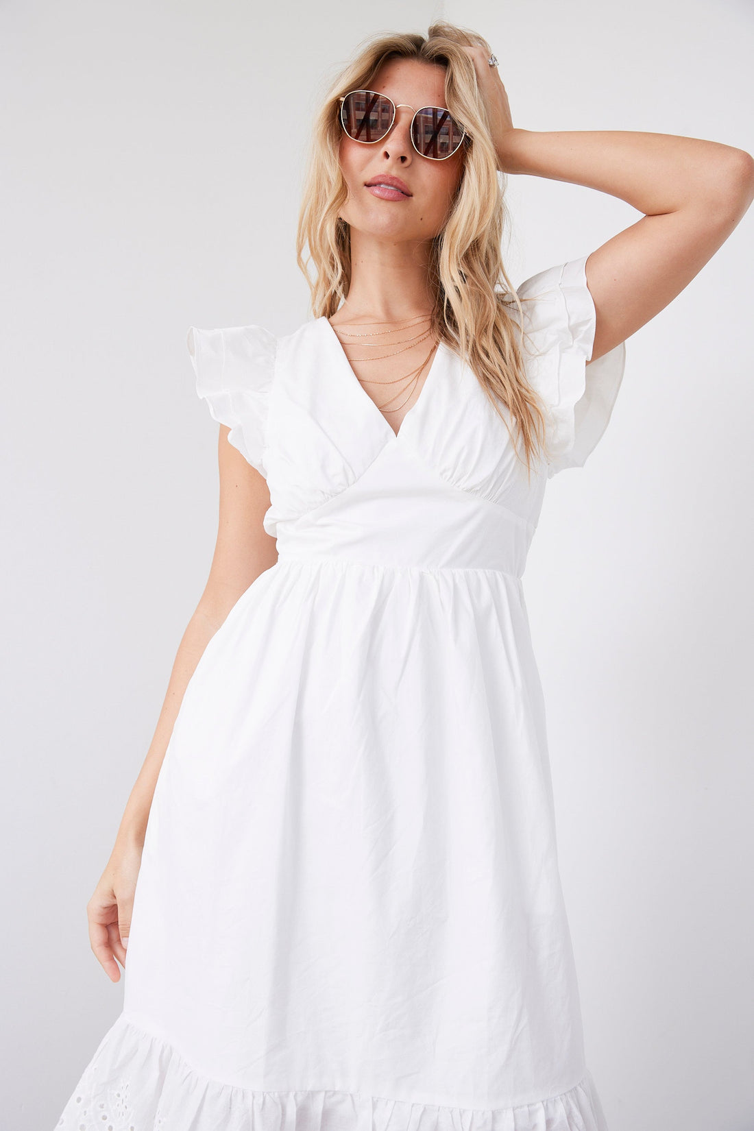 SALE - Eden Eyelet Midi Dress