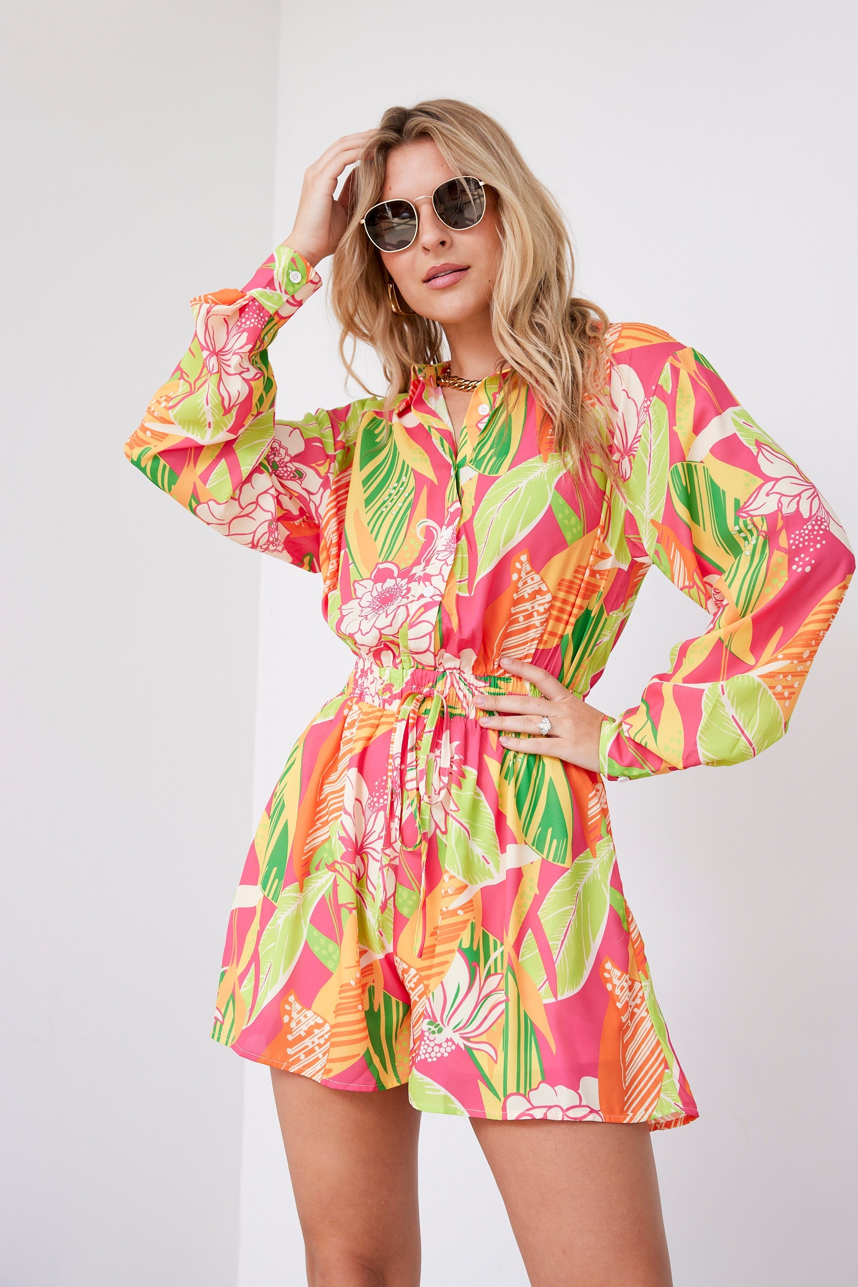 Shannon Printed Woven Romper