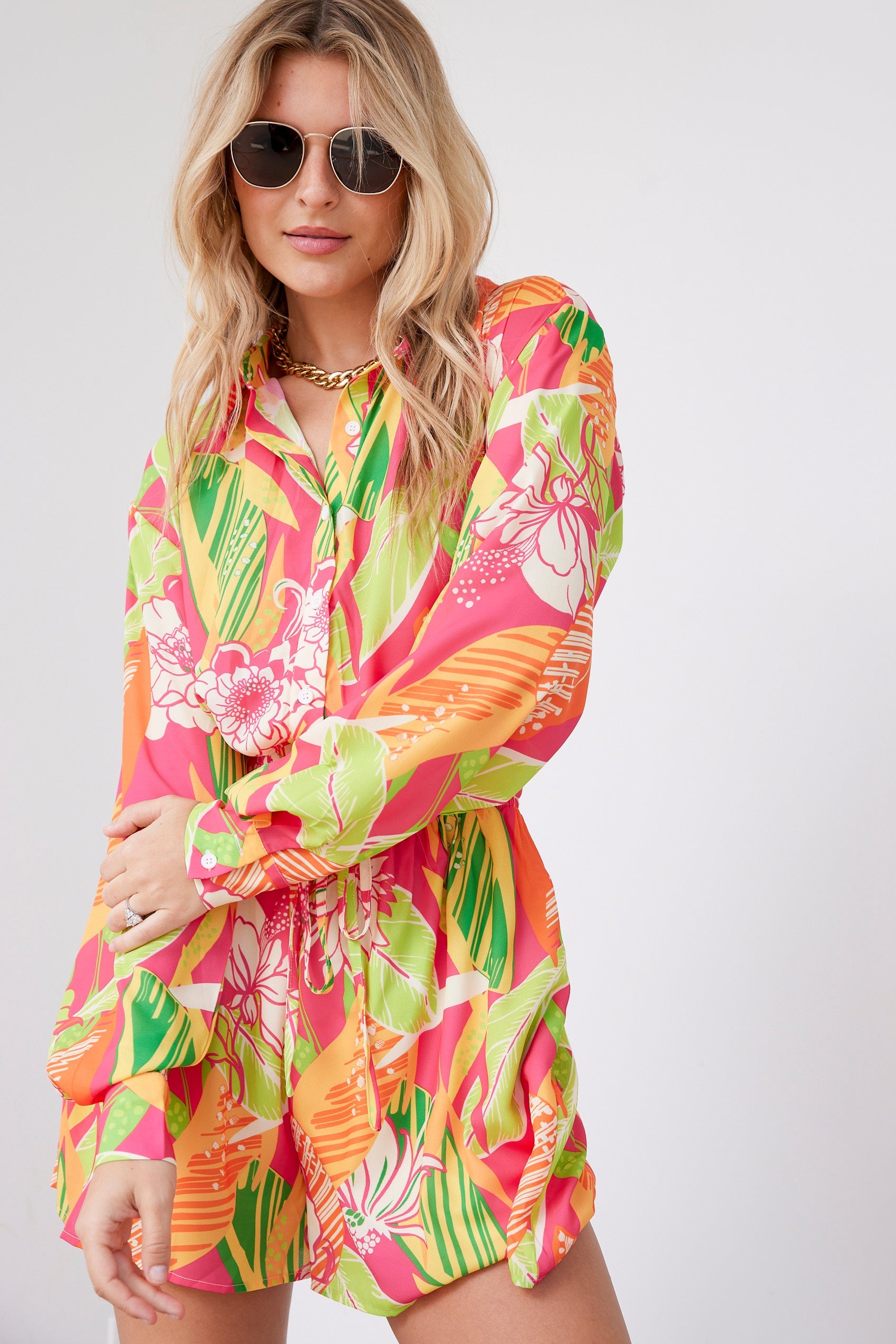 Shannon Printed Woven Romper