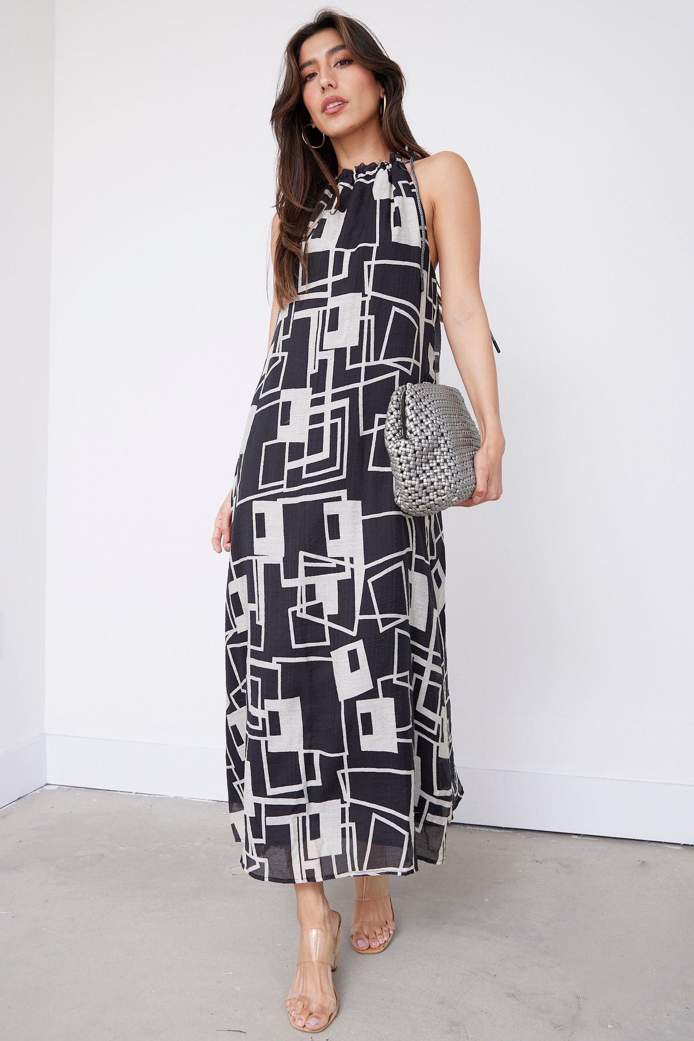SALE - Finley Geo Print Midi Dress