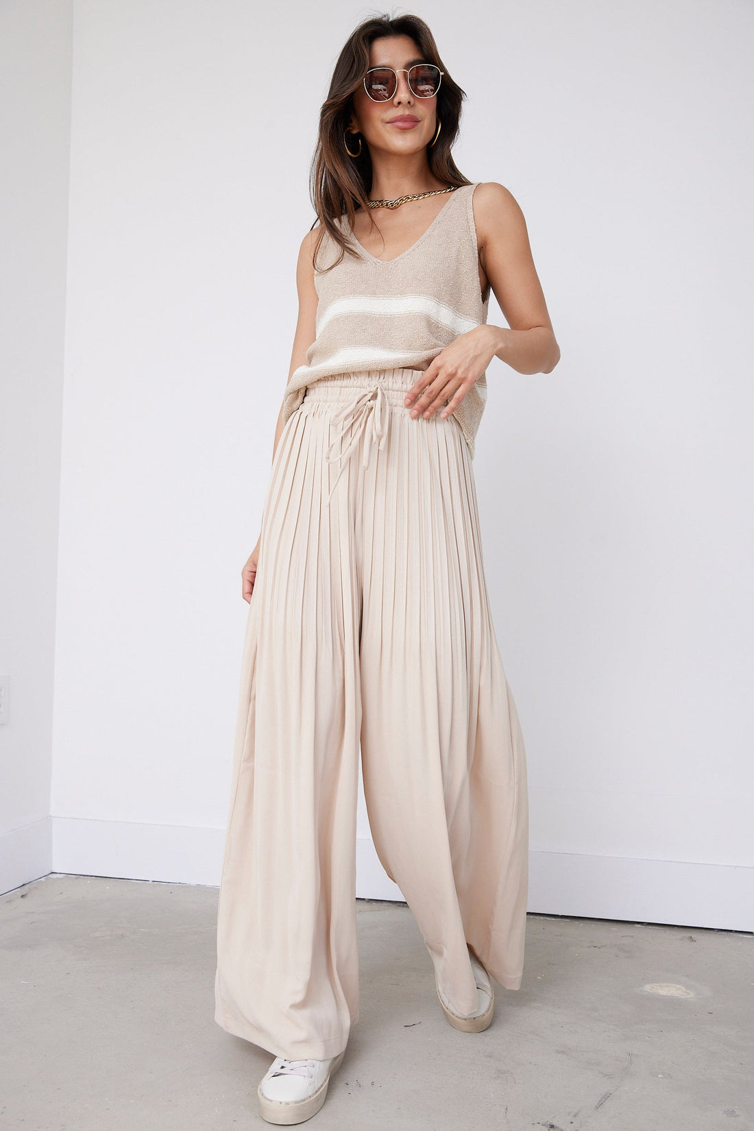 Howell Pleated Wide Leg Pants