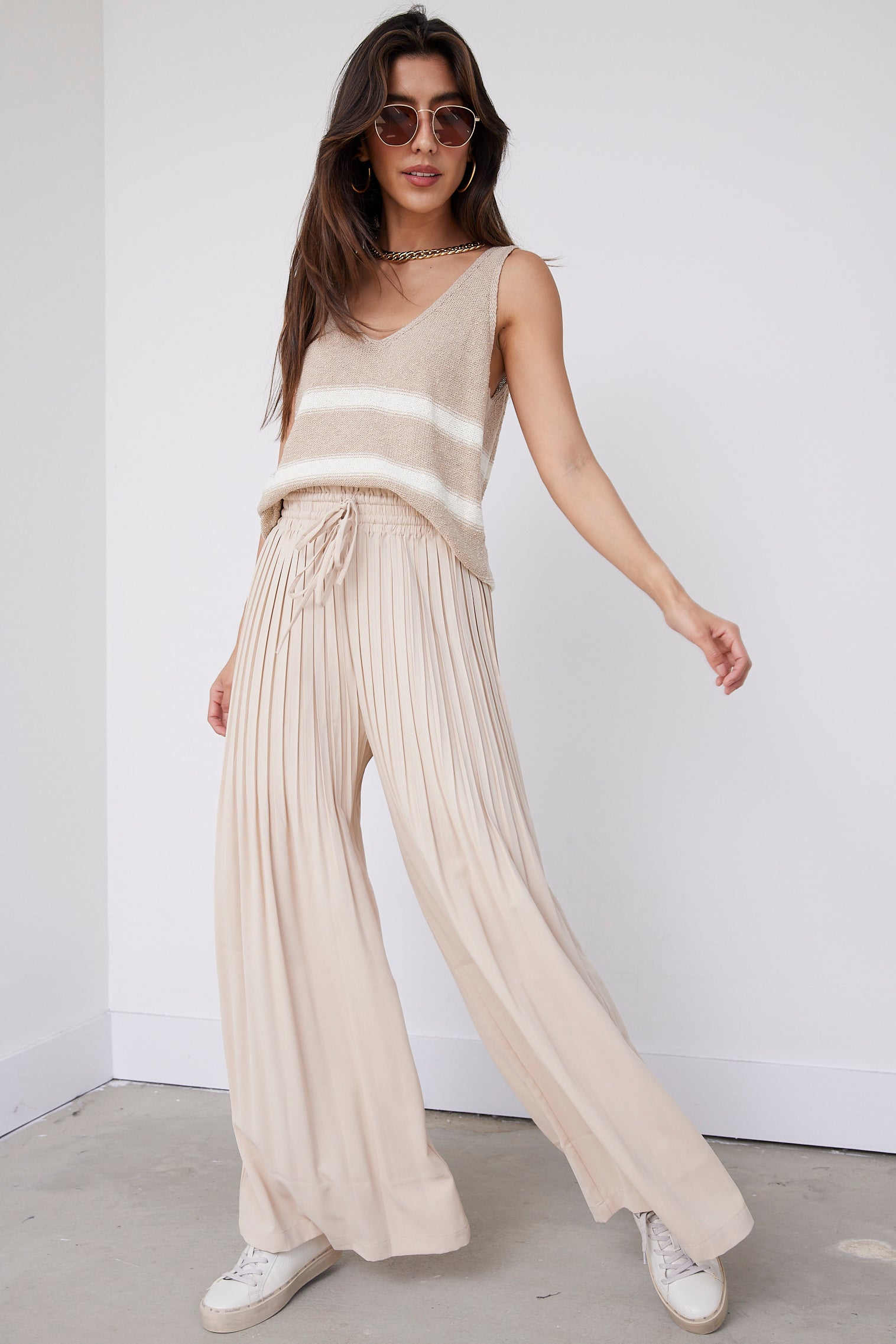 Giselle Striped Sweater Tank