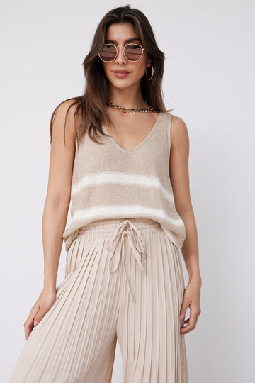 Giselle Striped Sweater Tank