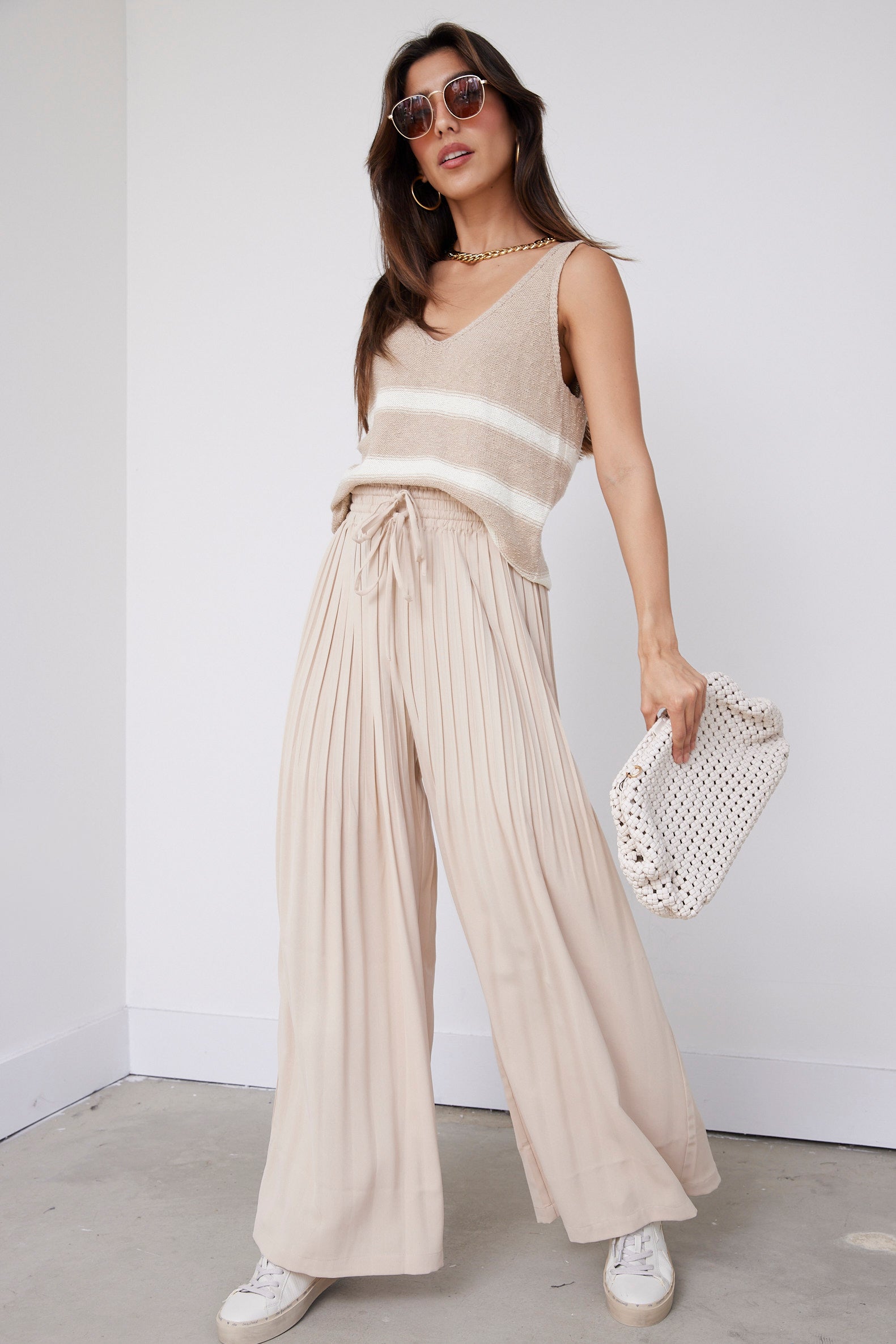 Howell Pleated Wide Leg Pants