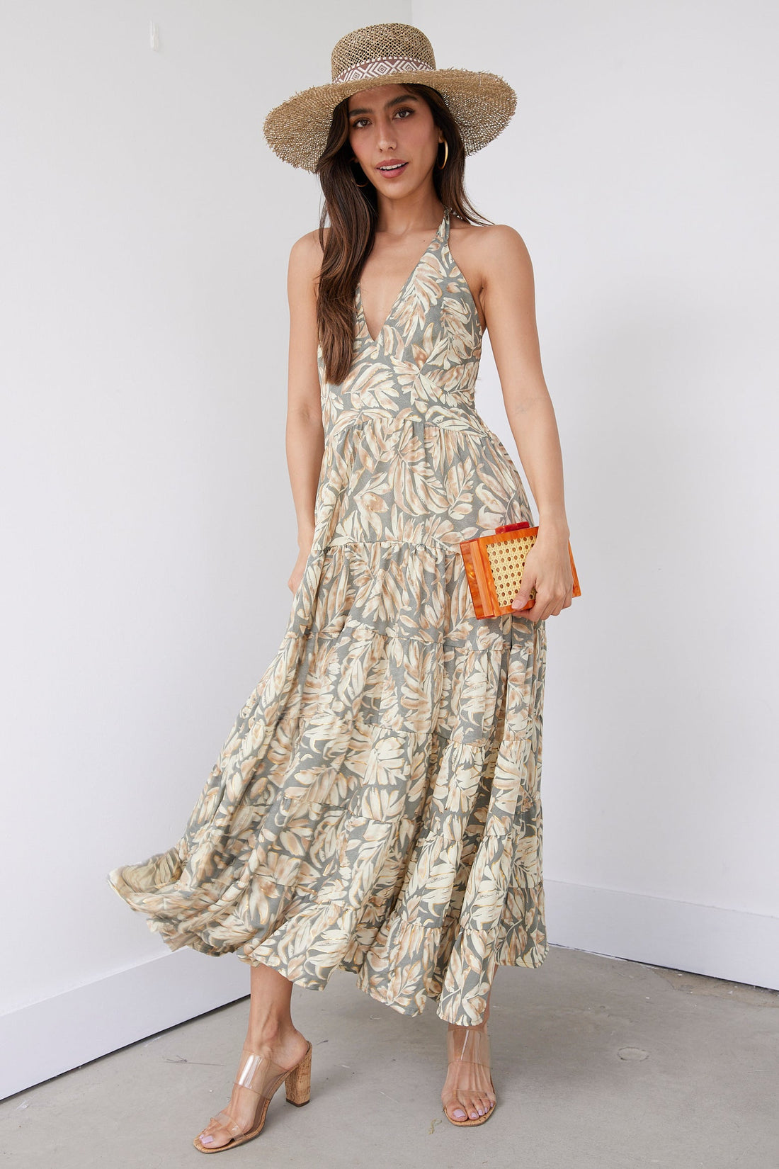 SALE - Belle Halter Floral Dress