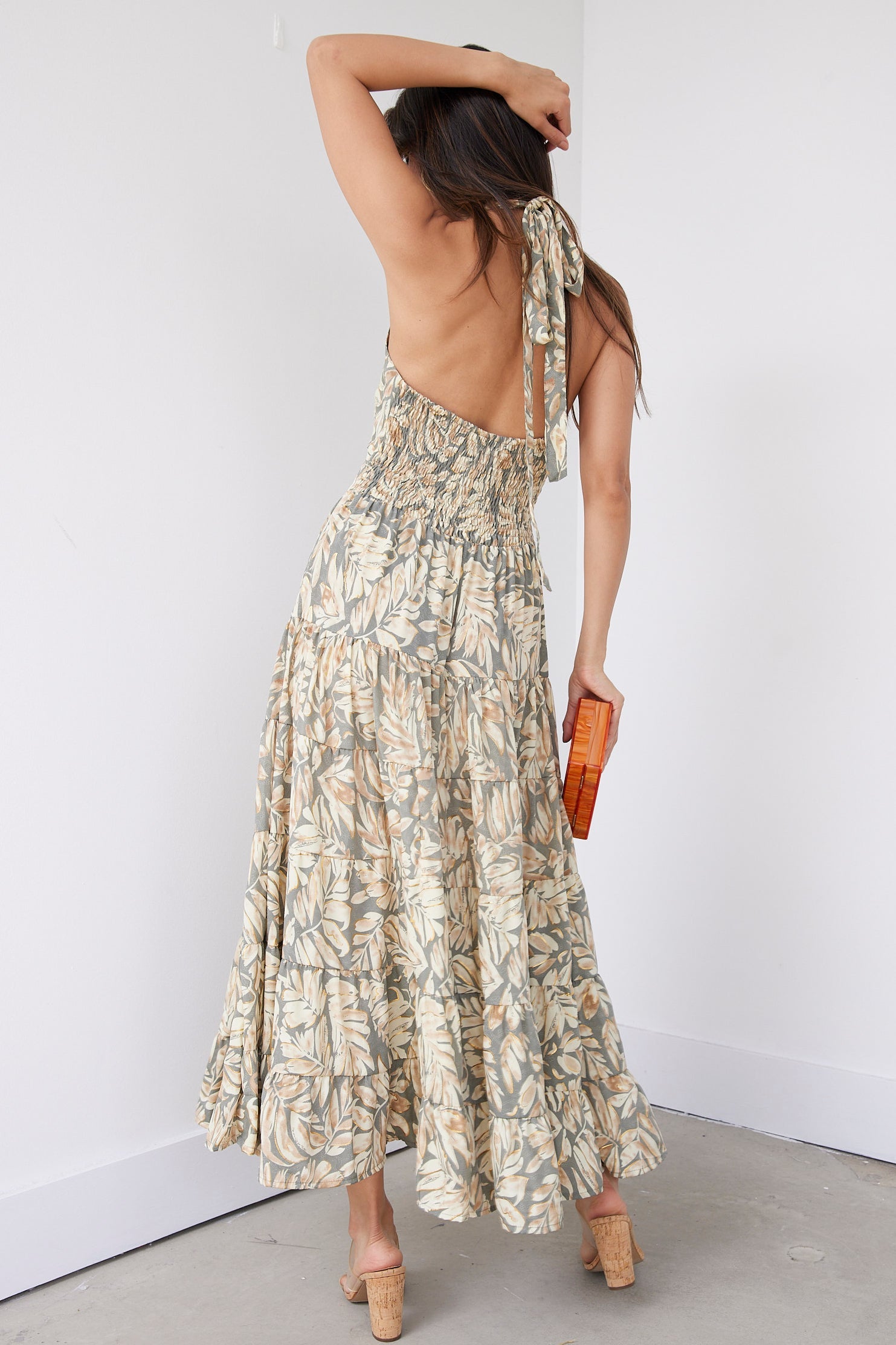 SALE - Belle Halter Floral Dress