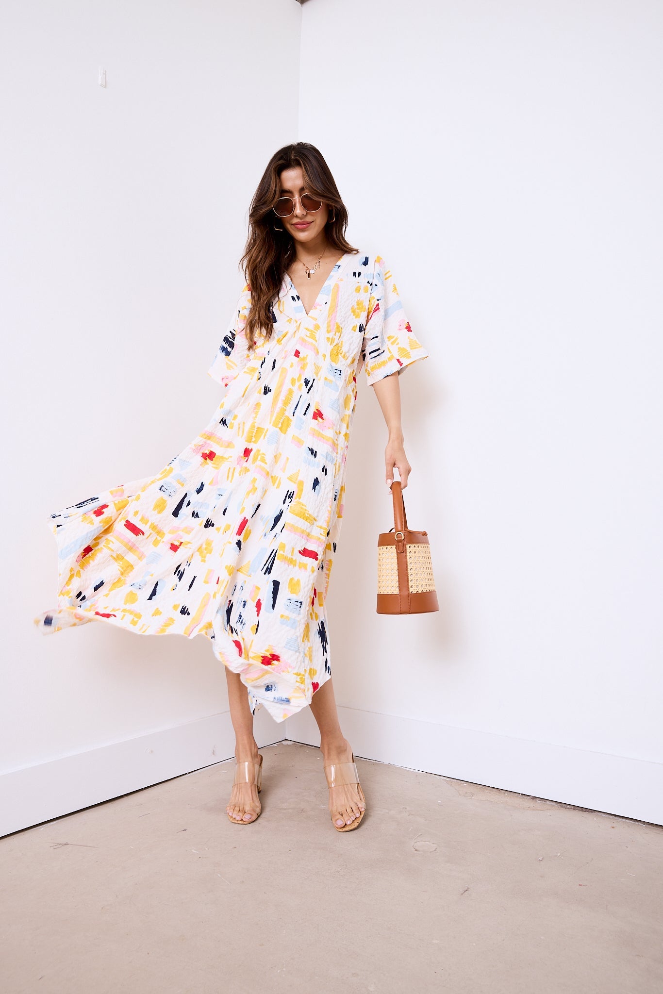Darcie Kimono Sleeve Dress