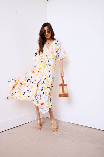 Darcie Kimono Sleeve Dress