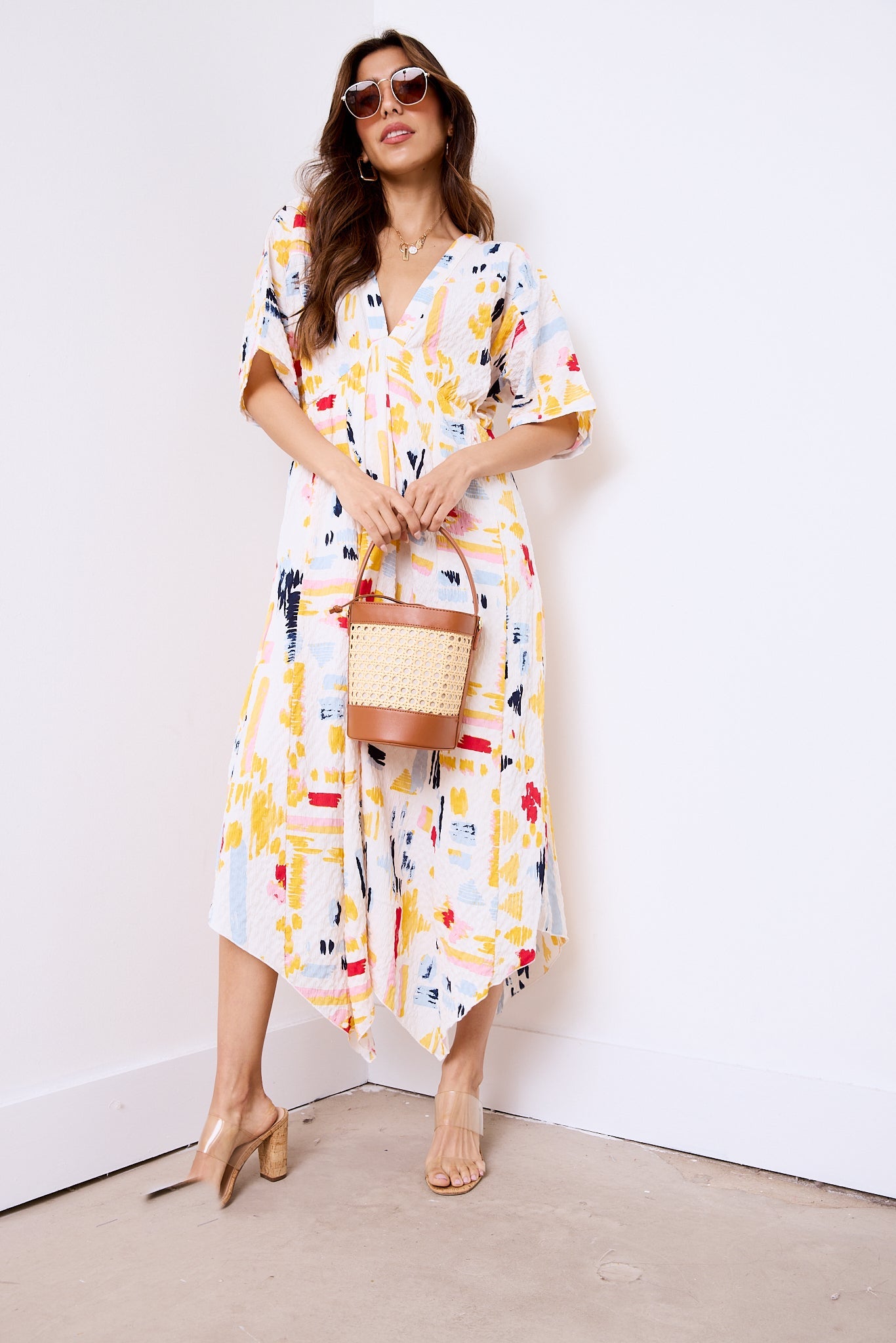 Darcie Kimono Sleeve Dress