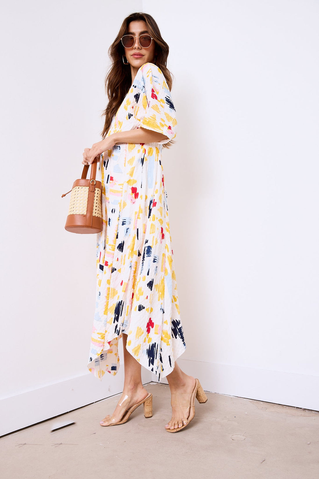 Darcie Kimono Sleeve Dress