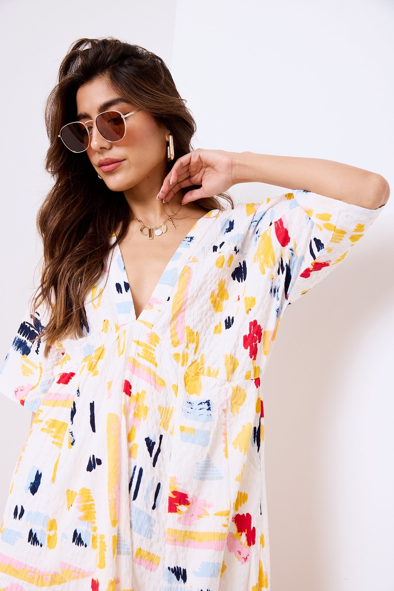 Darcie Kimono Sleeve Dress