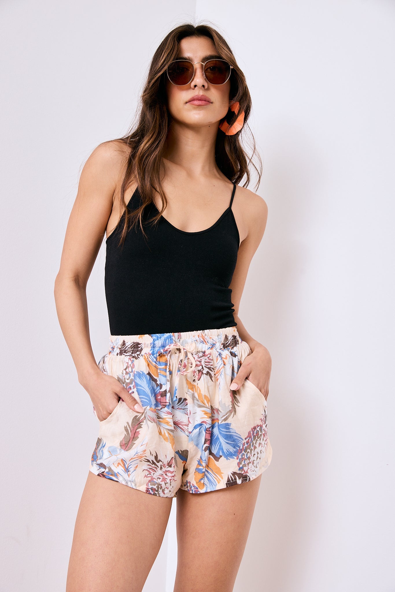 Carlson Floral Print Shorts