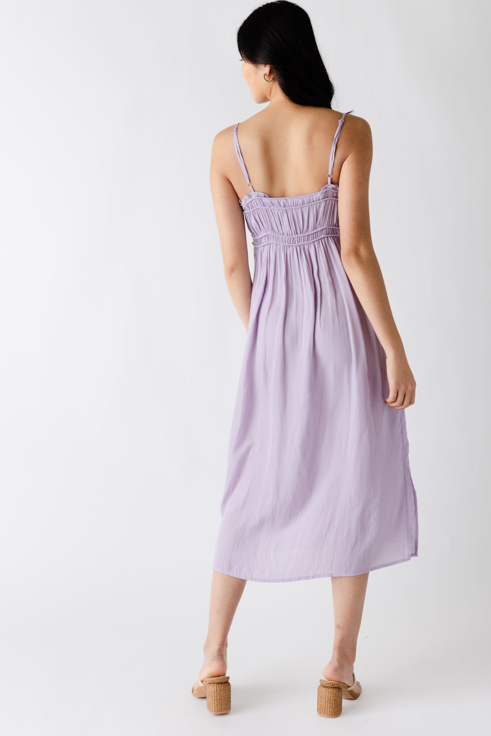 Lucie Gathered Bodice Slip Dress