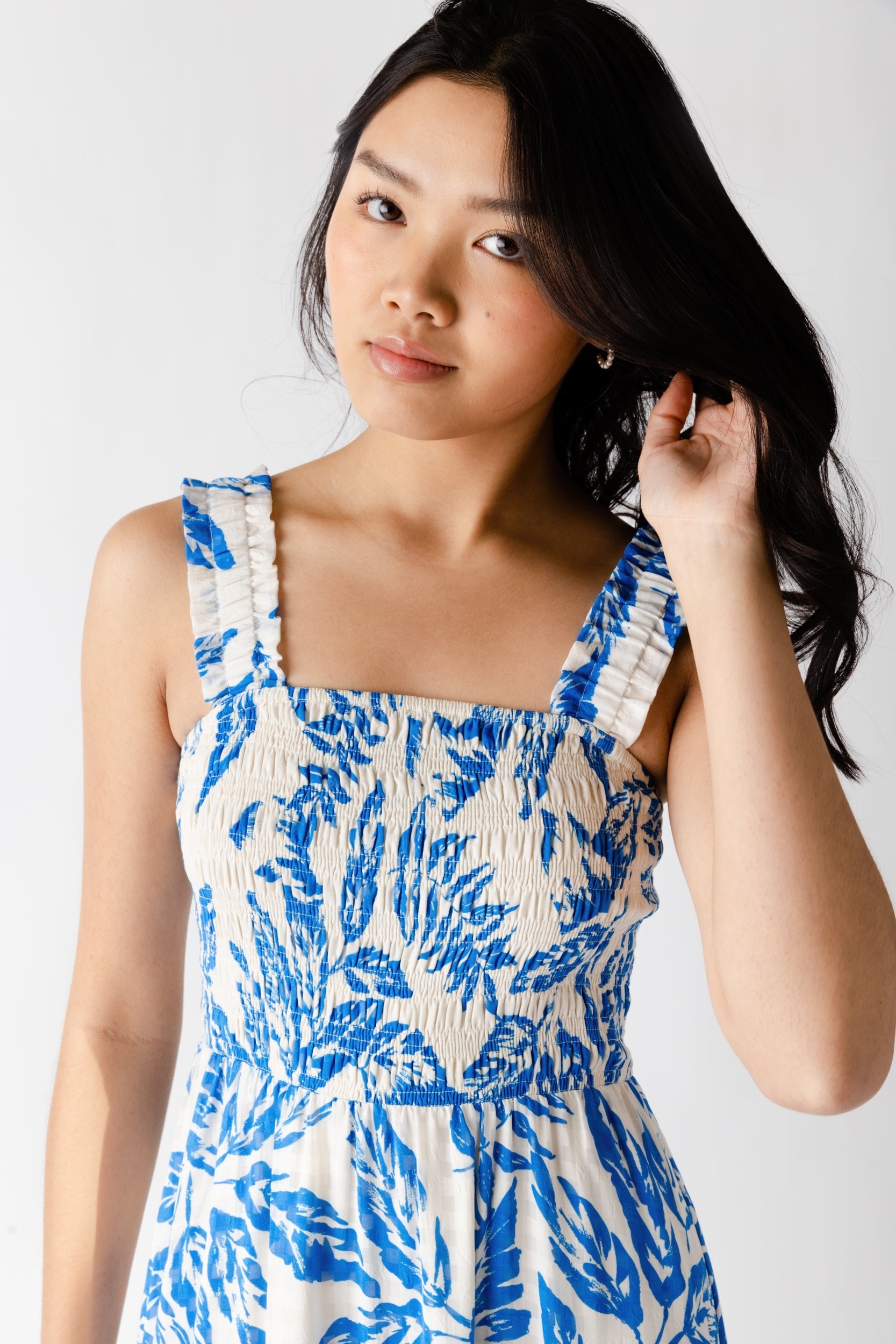SALE - Brooks Textured Leaf Maxi Dress