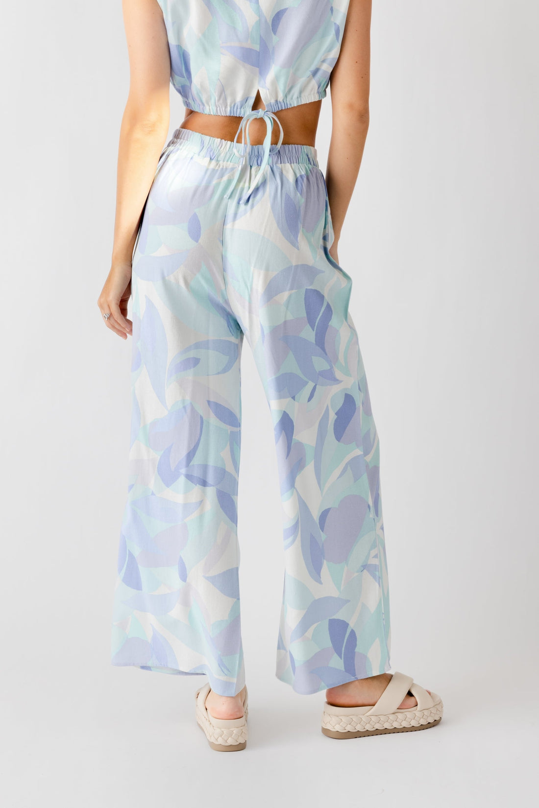 SALE - Lila Printed Linen Pants