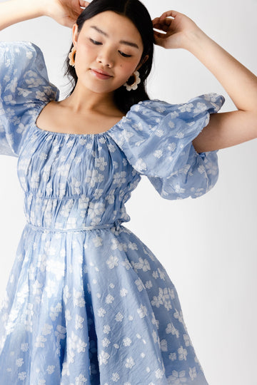 Tatum Bubble Sleeve Floral Mini Dress