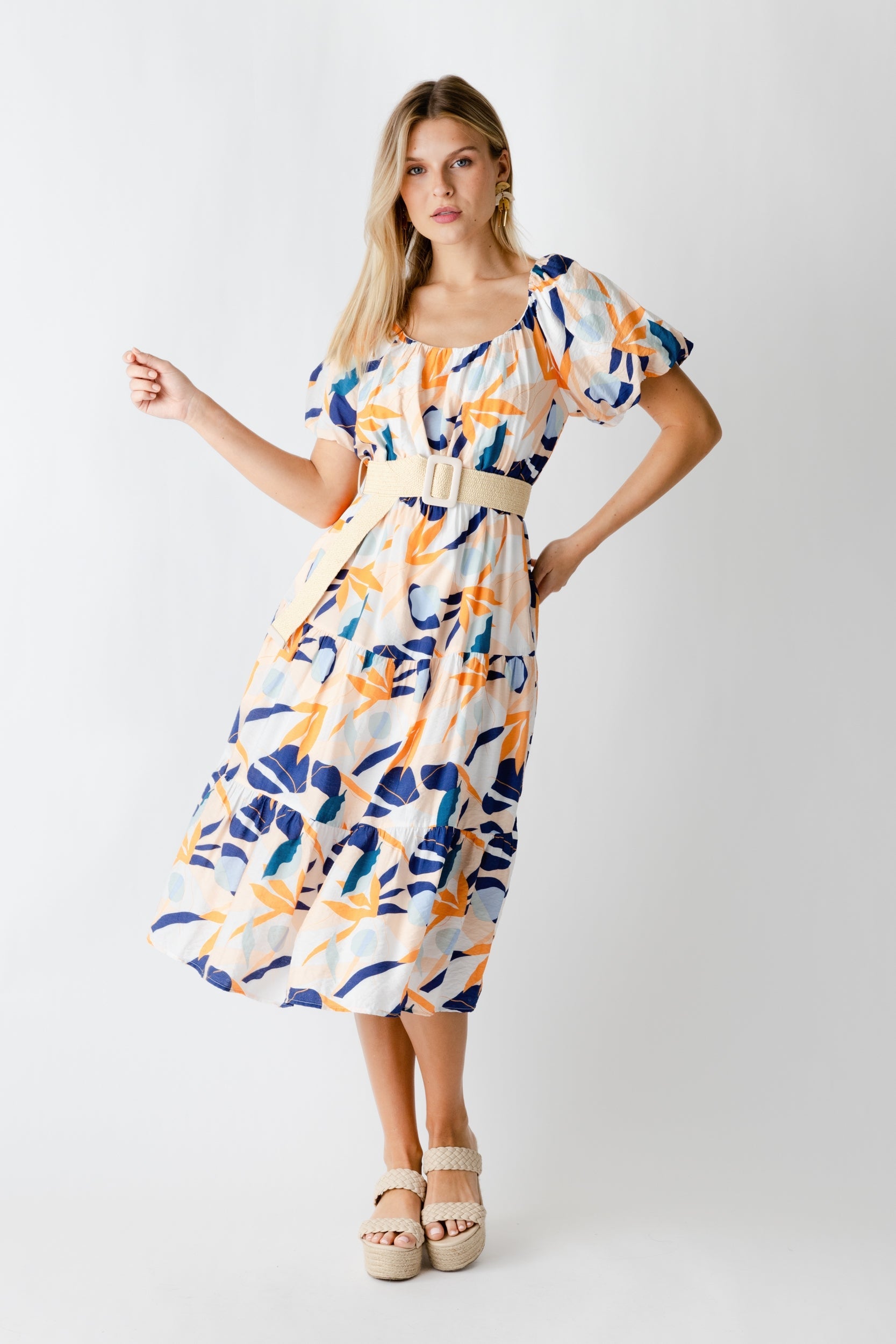 SALE - Clara Floral Midi Dress