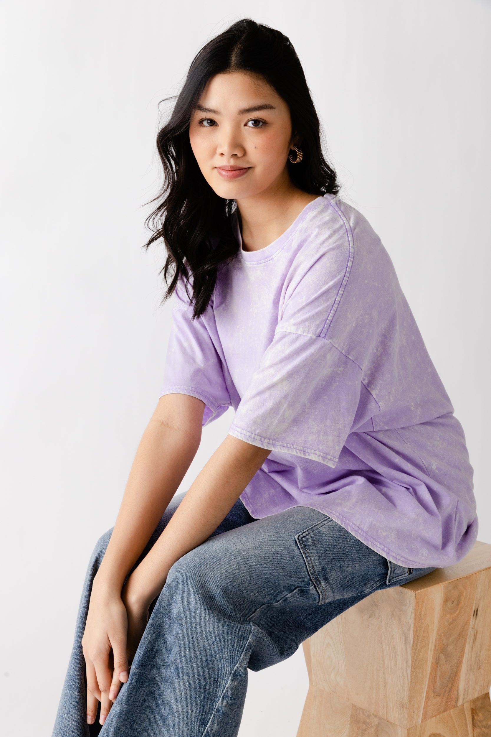 Vivian Oversized Acid Washed Tee