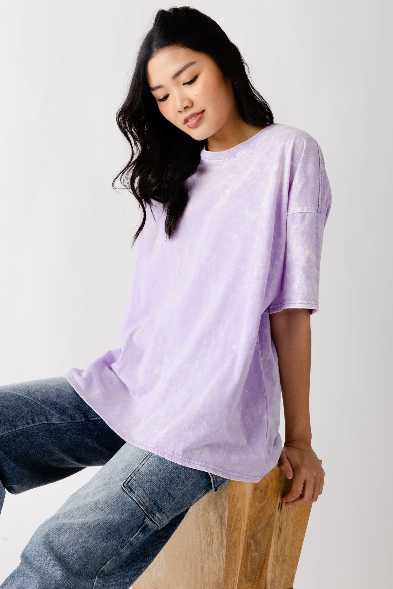 Vivian Oversized Acid Washed Tee