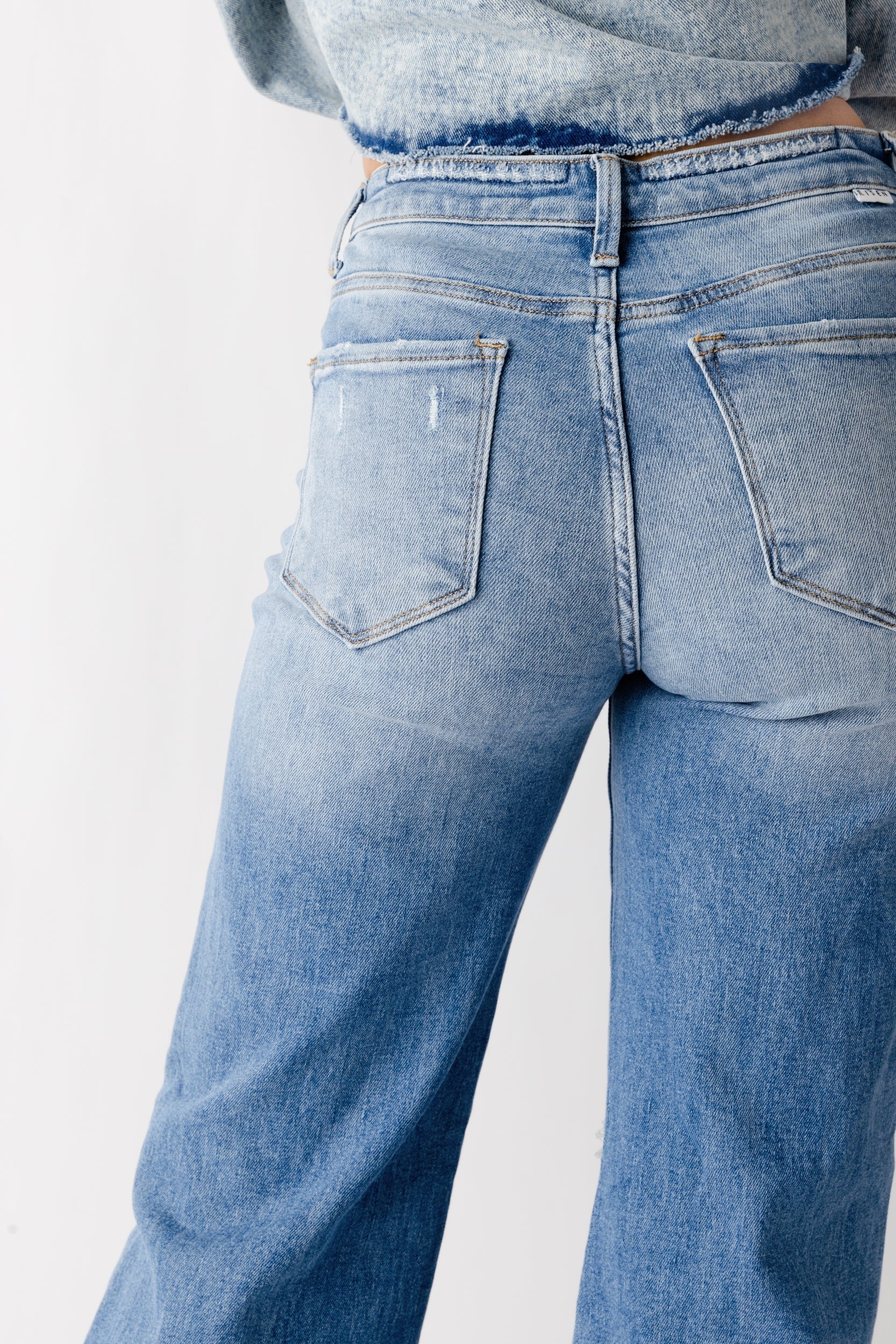 SALE - Betty Button Fly Raw Hem Jean