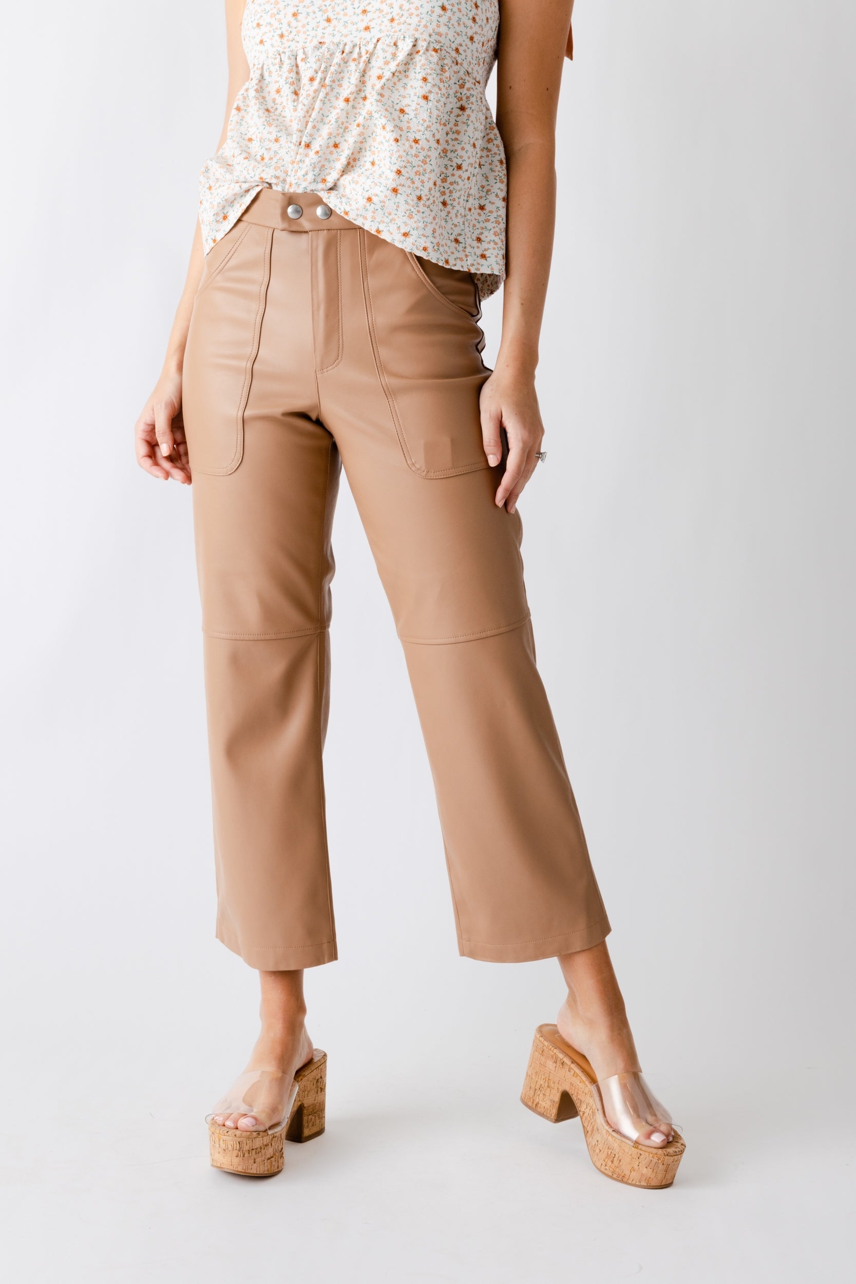 SALE - Lucky Number Faux Leather Pant