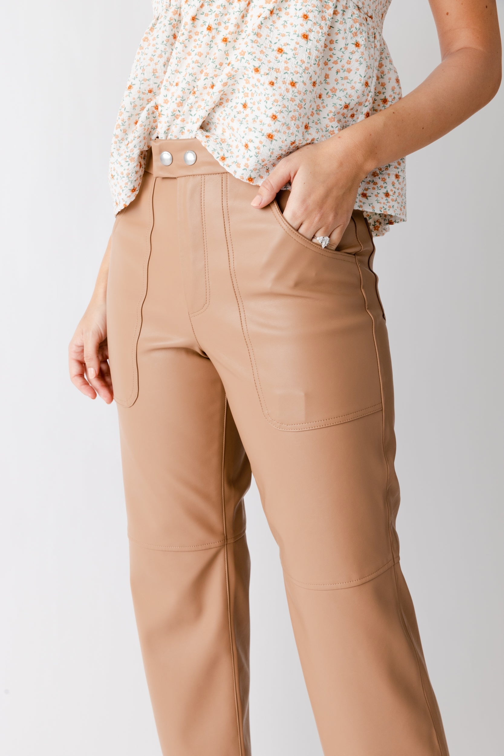 SALE - Lucky Number Faux Leather Pant
