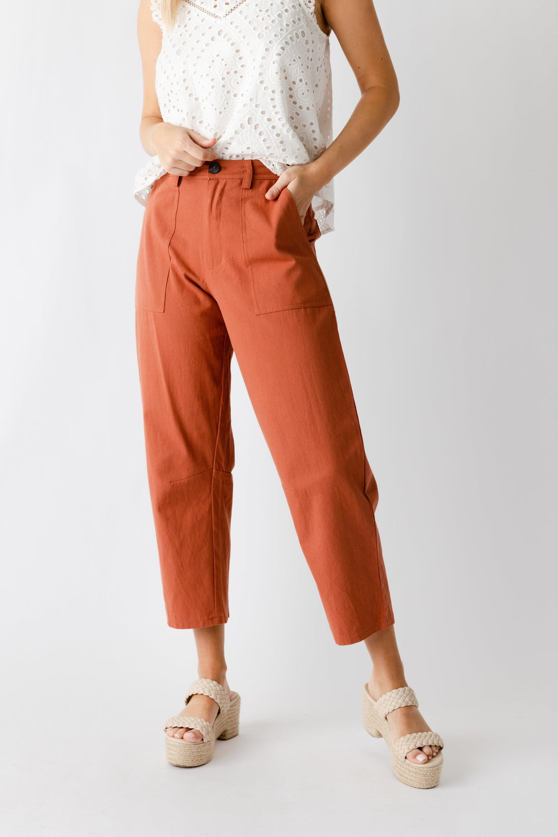 Belle Patch Pocket Wide Leg Pant