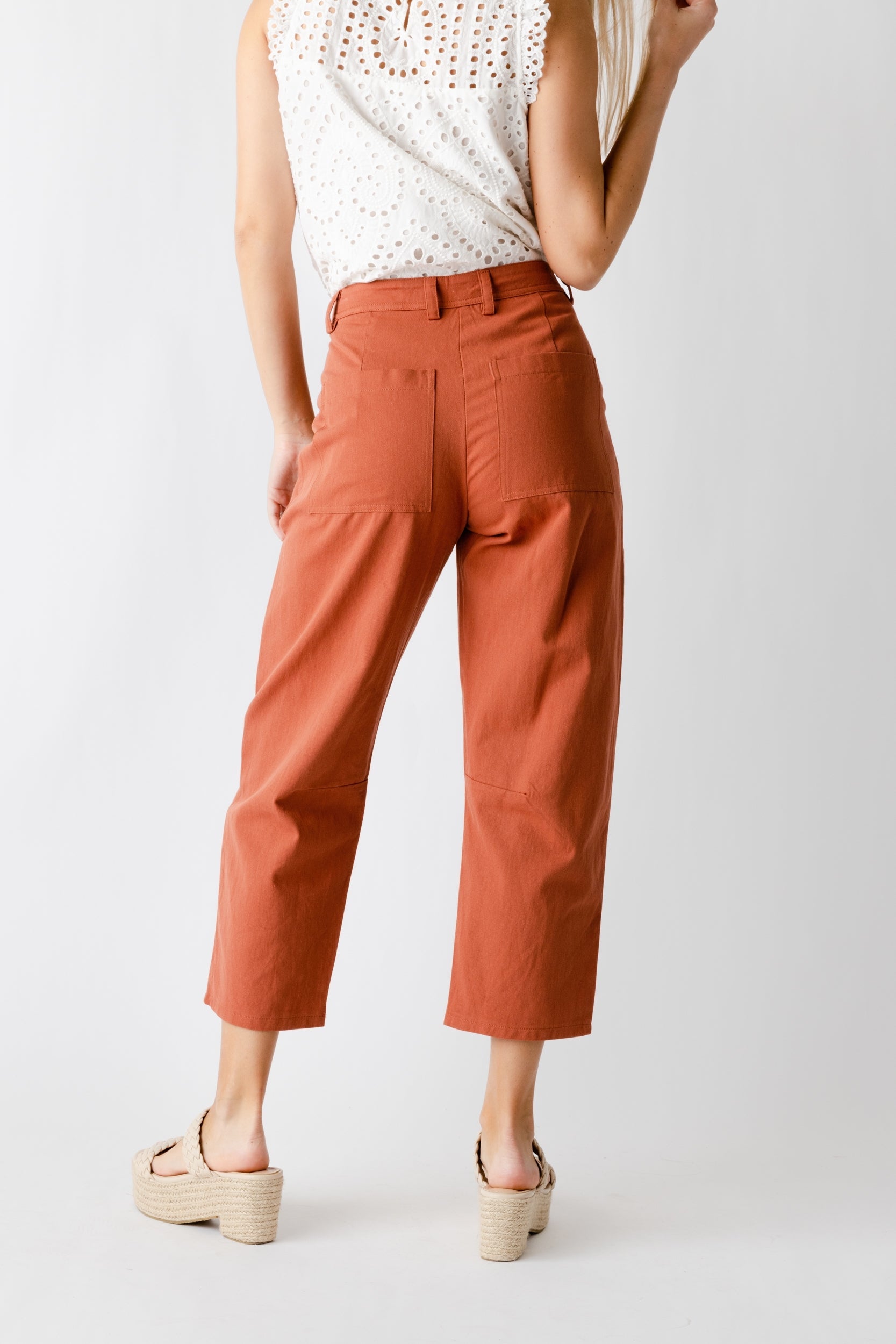 Belle Patch Pocket Wide Leg Pant