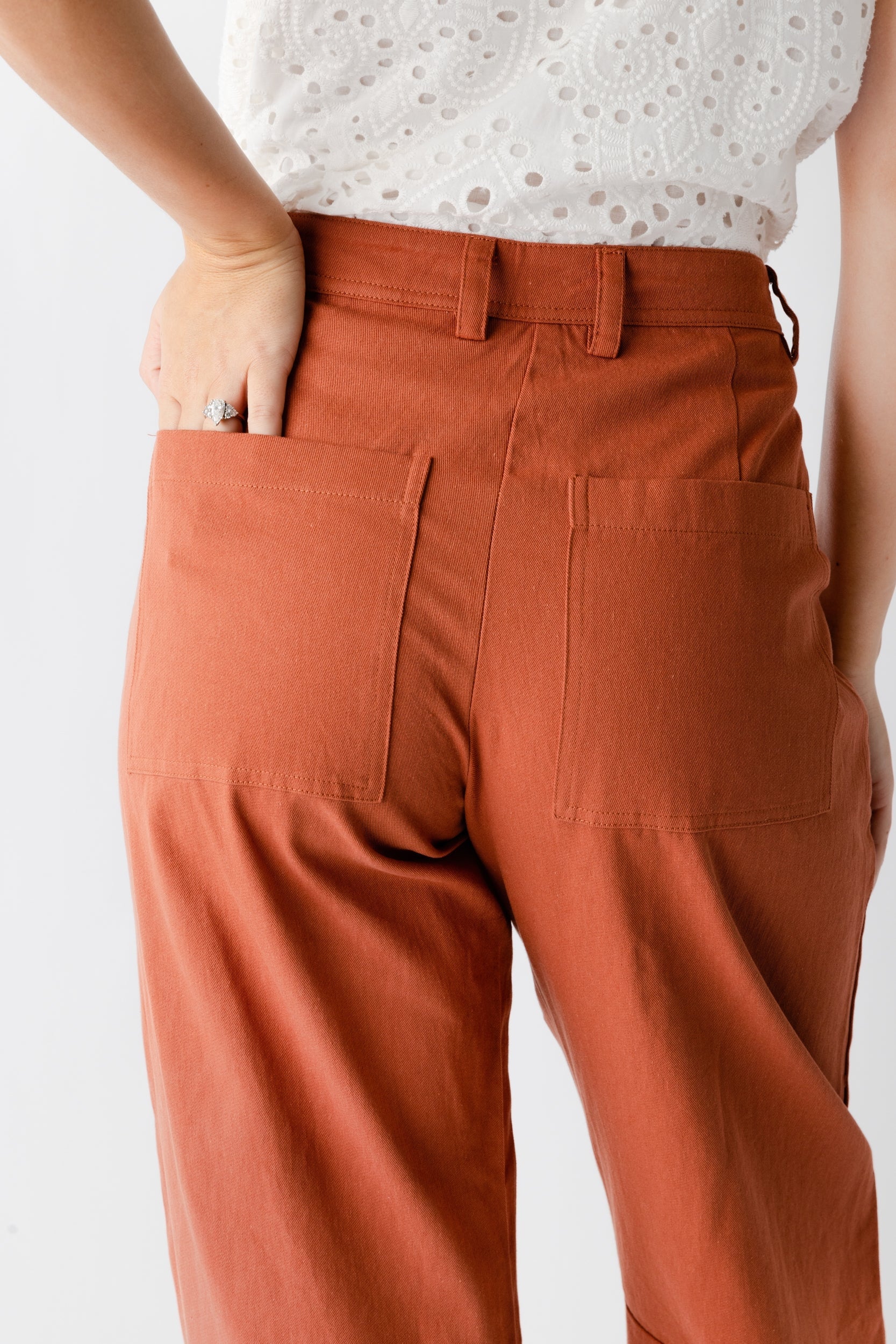 Belle Patch Pocket Wide Leg Pant