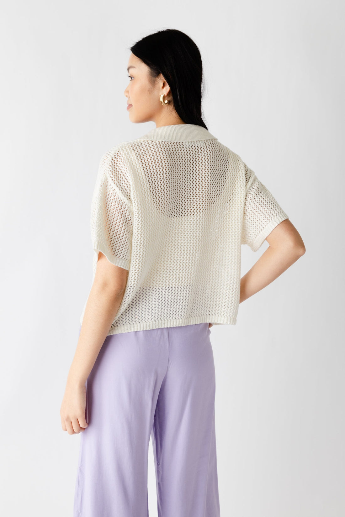 Grace Open Weave Knit Top