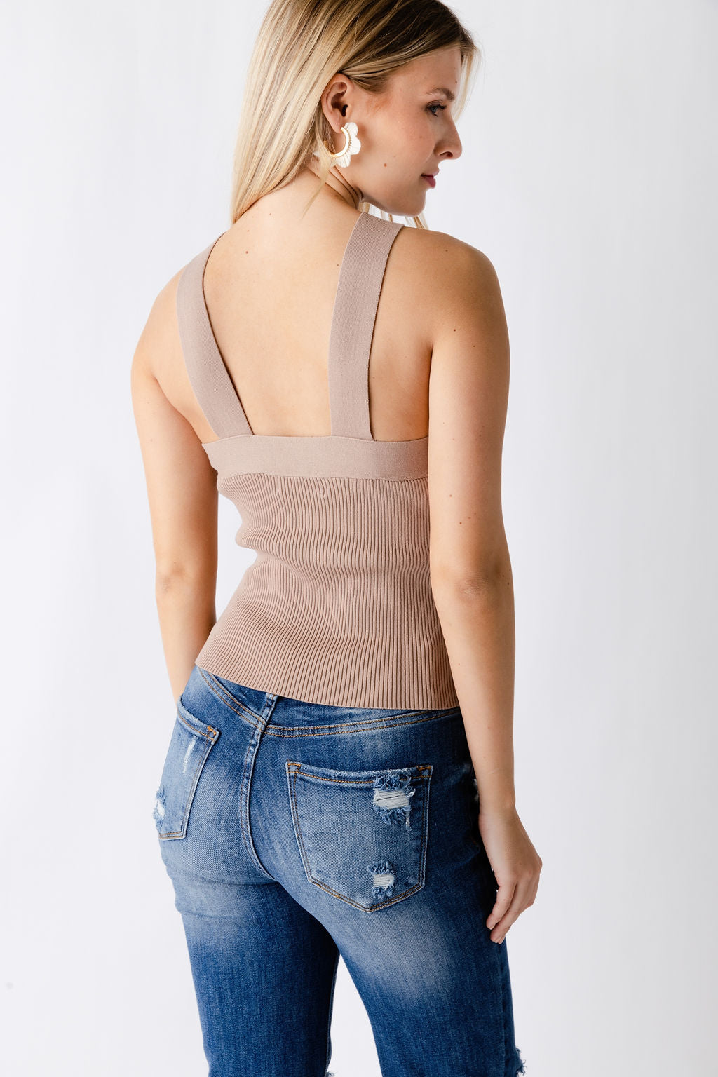 SALE - Mia Cross Neck Halter Top
