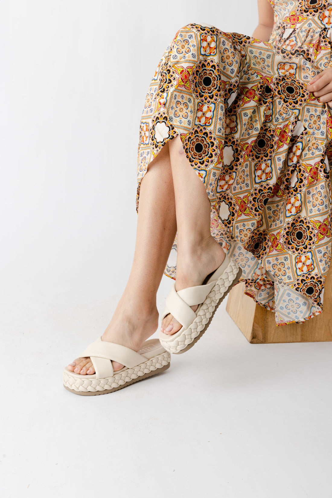 Kimora Braided Sole Flatform Sandal