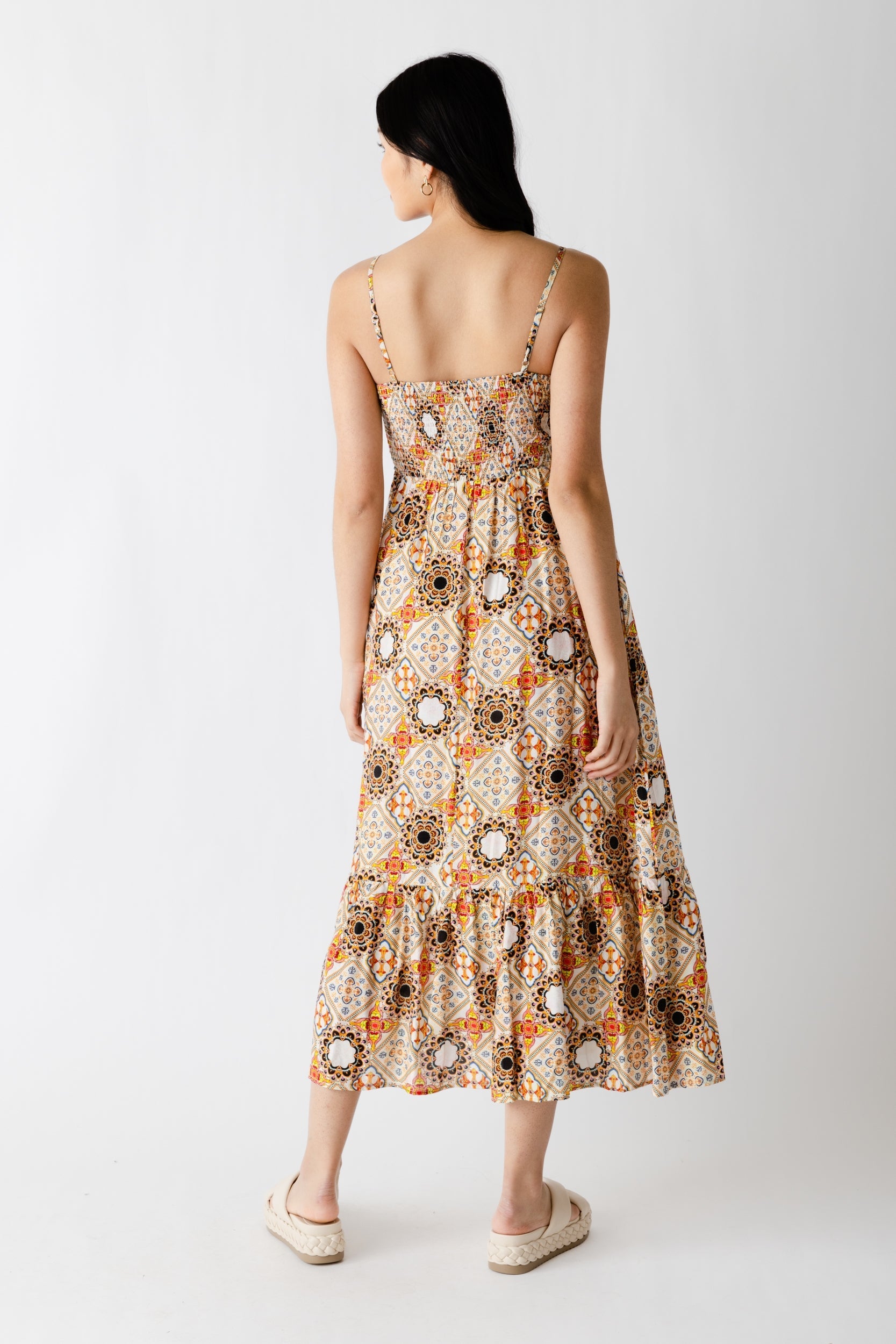 SALE - Mia Tie Print Maxi Dress