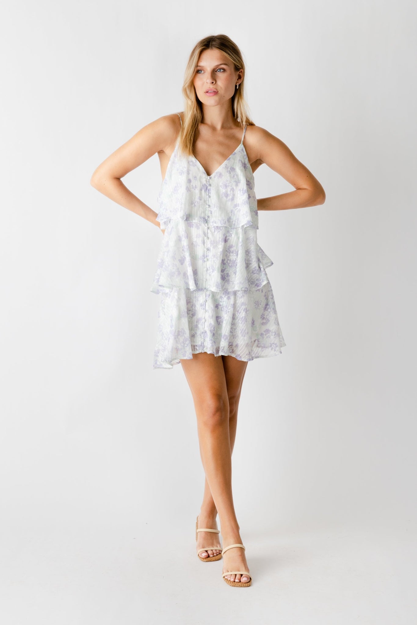 SALE - Ida Floral Tiered Mini Dress